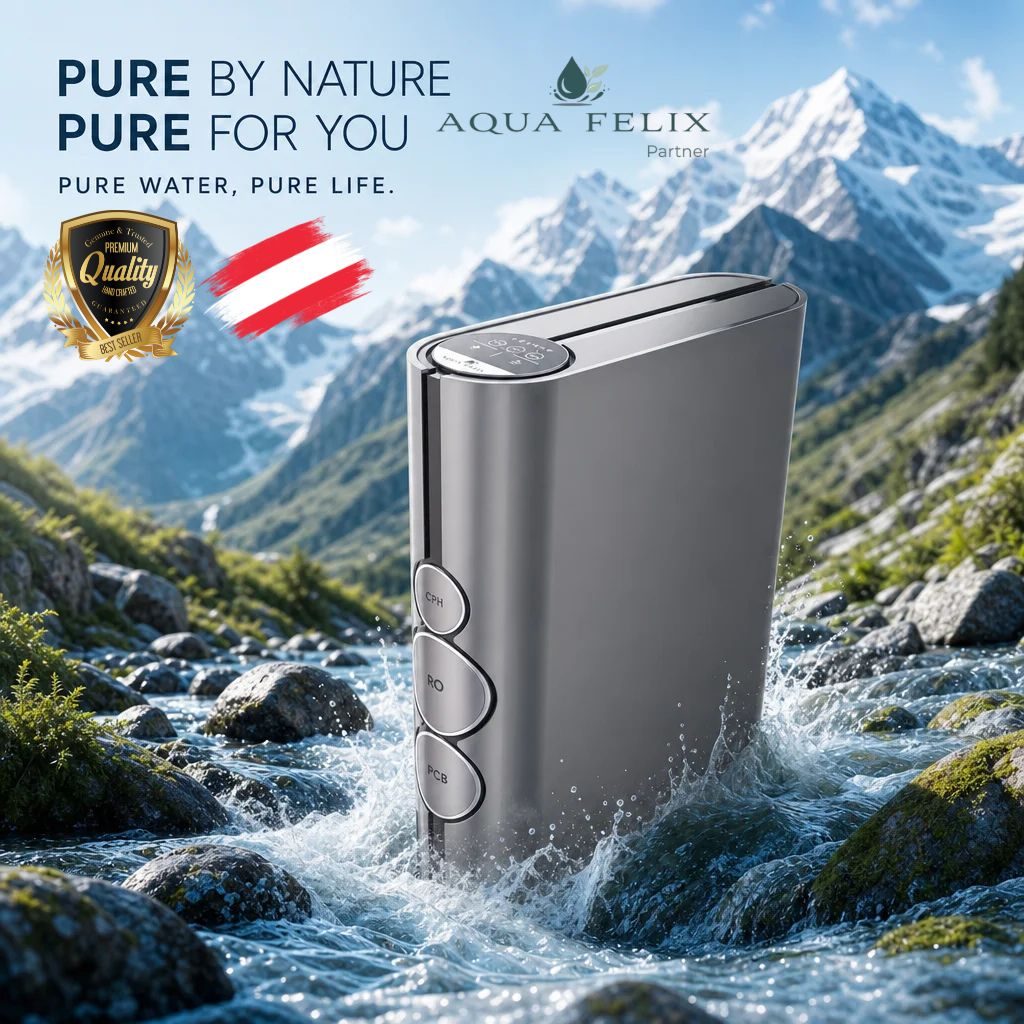 Osmose Wasserfilteranlagen aus Österreich von Aqua Felix für reinstes Wasser aus der Leitung.